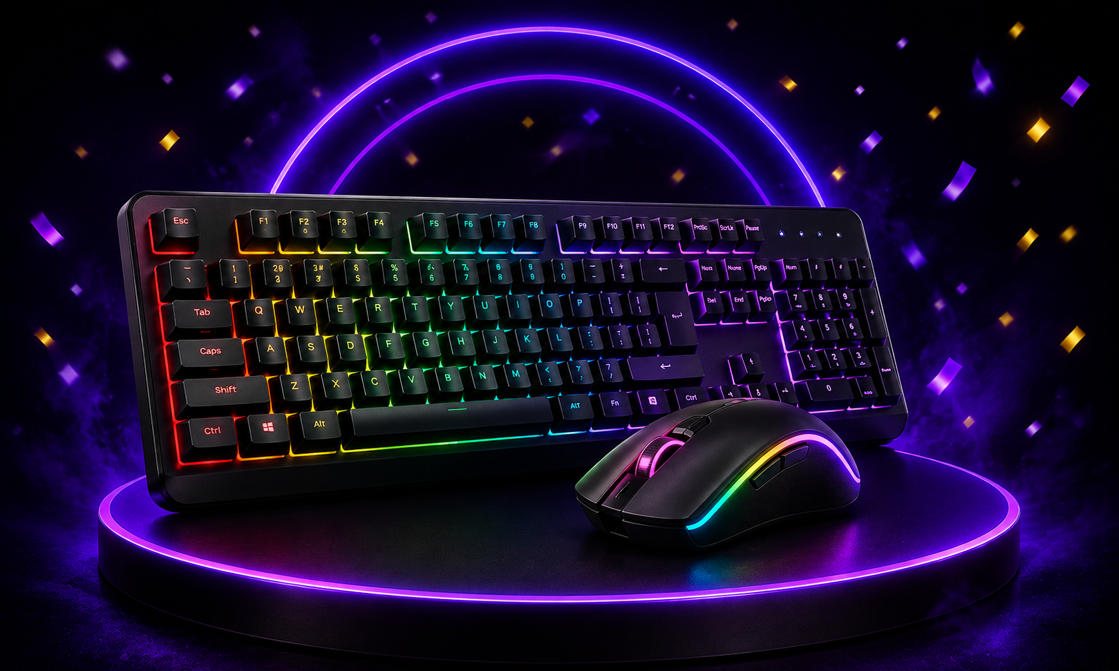 Teclado e mouse gamer